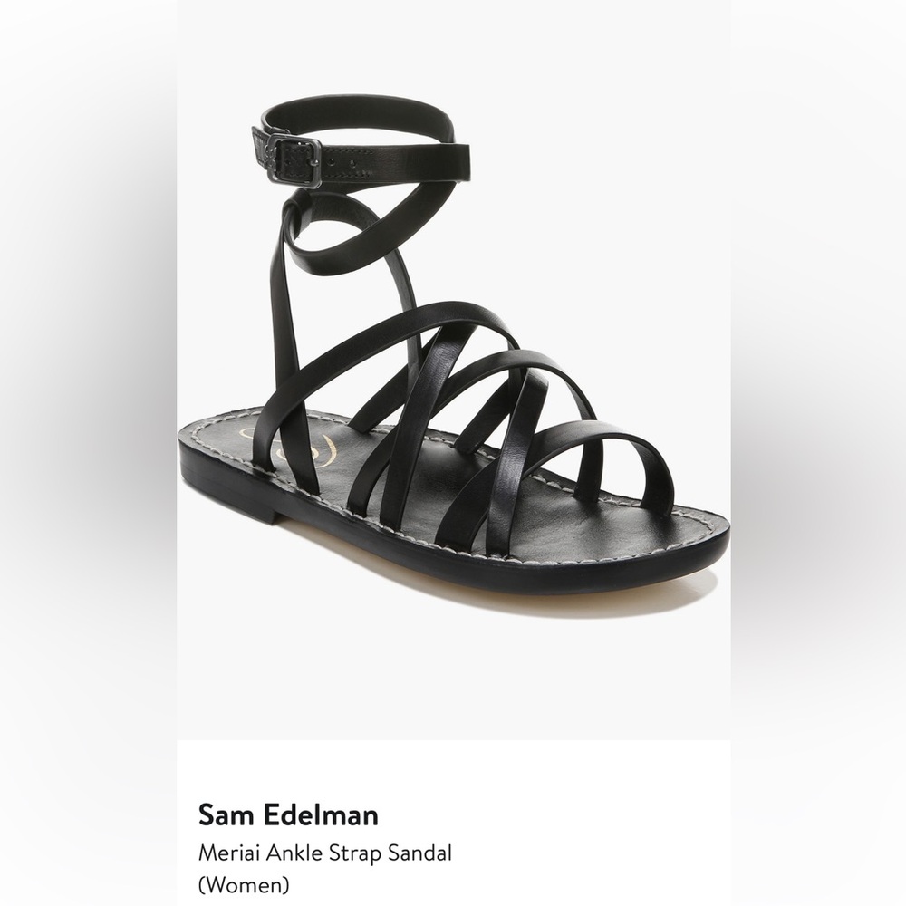 Sam Edelman Black Strappy Sandals
